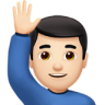 Friendly emoji wave to say hello